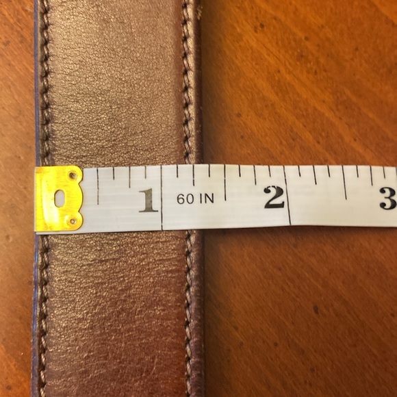 Eddie Bauer LARGE Men’s Leather Belt Brown Brass - Picture 6 of 7